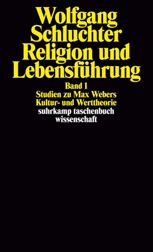 ISBN 9783518285619: Religion und Lebensführung - Band 1: Studien zu Max Webers Kultur- und Werttheorie