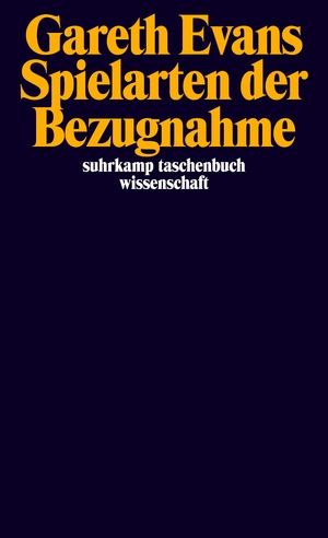 ISBN 9783518298138: Spielarten der Bezugnahme