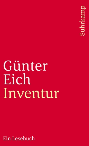 neues Buch – Günter Eich – Inventur | Ein Lesebuch | Günter Eich | Taschenbuch | 331 S. | Deutsch | 1981 | Suhrkamp | EAN 9783518371961