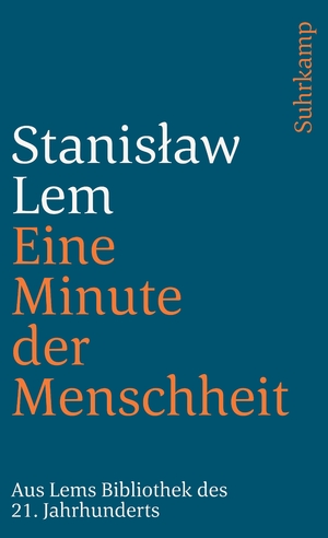 ISBN 9783518374559: Eine minute Der Menschheit [kL2t]