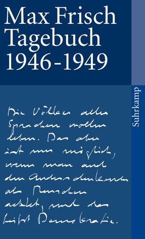 ISBN 9783518376485: Tagebuch 1946–1949