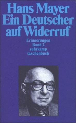ISBN 9783518380017: Ein Deutscher auf Widerruf. Erinnerungen - Band 2: Erinnerungen II.