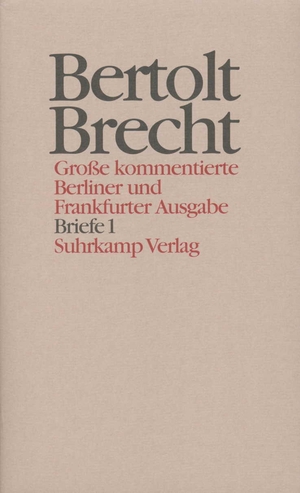 ISBN 9783518400883: Werke. Große kommentierte Berliner und Frankfurter Ausgabe. 30 Bände (in 32 Teilbänden) und ein Registerband – Band 28: Briefe 1. 1913–1936