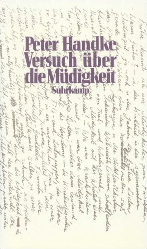 ISBN 9783518401866: Versuch über die Müdigkeit.