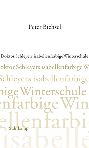 ISBN 9783518413890: Doktor Schleyers isabellenfarbige Winterschule - Kolumnen 2000–2002