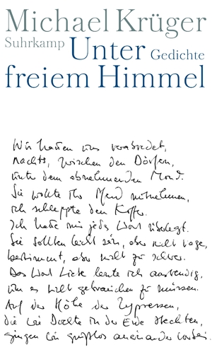 ISBN 9783518419120: Unter freiem Himmel. Gedichte.