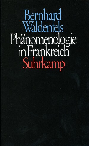 ISBN 9783518576359: Phänomenologie in Frankreich