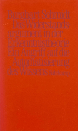 ISBN 9783518577042: Das Widerstandsargument in der Erkenntnistheorie – Ein Angriff auf die Automatisierung des Wissens