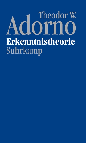 ISBN 9783518587201: Nachgelassene Schriften. Abteilung IV: Vorlesungen - Band 1: Erkenntnistheorie (1957/58)