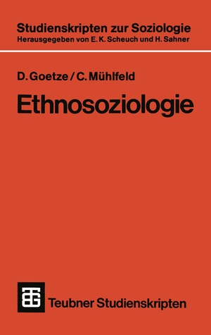 gebrauchtes Buch – C Mühlfeld – Ethnosoziologie