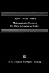 ISBN 9783519002475: Mathematische Formeln für Wirtschaftswissenschaftler