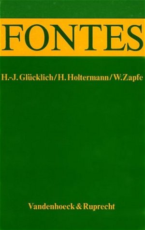 ISBN 9783525715529: FONTES