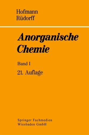 ISBN 9783528182212: Anorganische Chemie