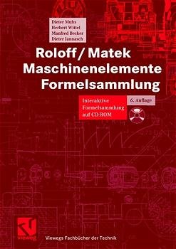 ISBN 9783528544829: Roloff / Matek Maschinenelemente : Formelsammlung