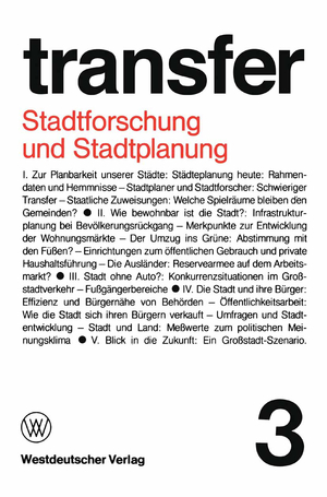 ISBN 9783531113630: Stadtforschung und Stadtplanung