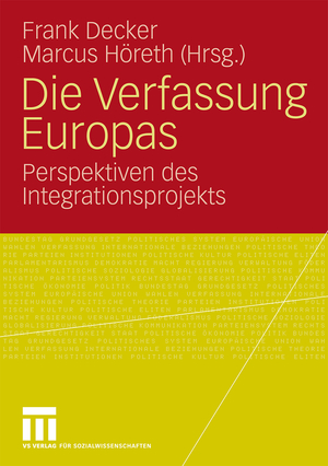 ISBN 9783531159690: Die Verfassung Europas – Perspektiven des Integrationsprojekts