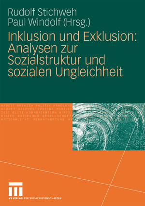 neues Buch – Paul Windolf – Inklusion und Exklusion: Analysen zur Sozialstruktur und sozialen Ungleichheit