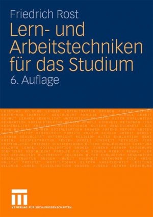 ISBN 9783531172934: Lern- und Arbeitstechniken für das Studium