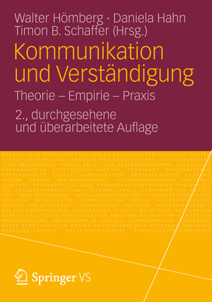 gebrauchtes Buch – Walter Hömberg, Daniela Hahn, Timon B. Schaffer – Kommunikation und Verständigung