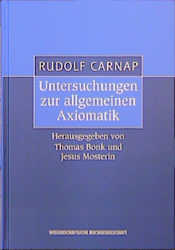 ISBN 9783534142989: Rudolf Carnap: Untersuchungen zur allgemeinen Axiomatik