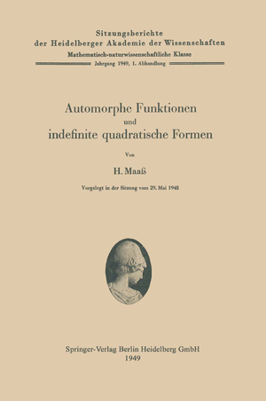 ISBN 9783540014171: Automorphe Funktionen und indefinite quadratische Formen