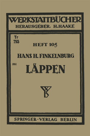 ISBN 9783540016014: Läppen (Werkstattbücher) (German Edition) (Werkstattbücher, 105, Band 105)