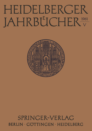 neues Buch – Heidelberger Jahrbücher