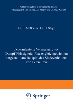 ISBN 9783540027645: Experimentelle Vermessung von Dampf-Flüssigkeits-Phasengleichgewichten - dargestellt am Beispiel des Siedeverhaltens von Fettsäuren