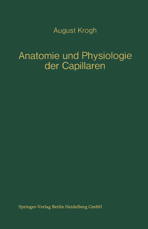 ISBN 9783540051749: Anatomie und Physiologie der Capillaren