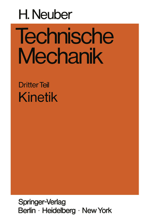 ISBN 9783540065074: Technische Mechanik - Methodische Einführung Dritter Teil Kinetik