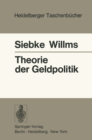 ISBN 9783540069188: Theorie der Geldpolitik