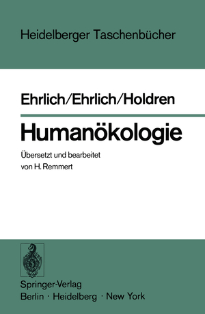 ISBN 9783540072508: Humanökologie - Der Mensch im Zentrum einer neuen Wissenschaft