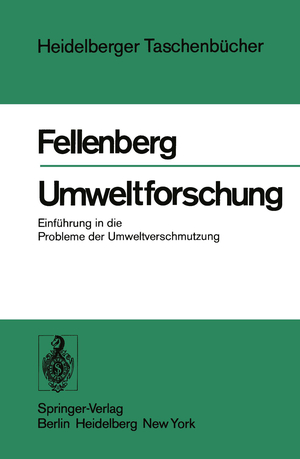 ISBN 9783540085041: Umweltforschung. Einführung in die Probleme der Umweltverschmutzung