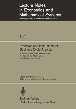 ISBN 9783540086642: Problems and Instruments of Business Cycle Analysis – A Selection of Papers Presented at the 13th CIRET Conference Proceedings, Munich 1977