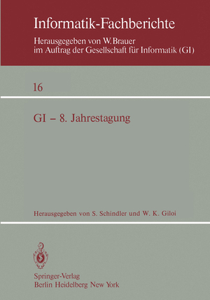 gebrauchtes Buch – GI — 8. Jahrestagung