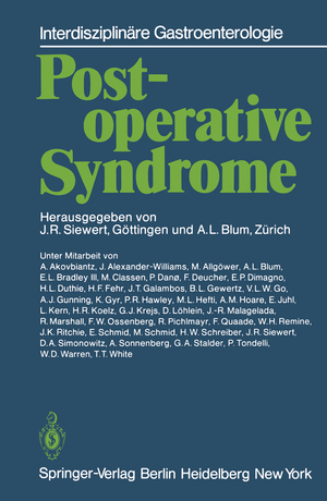 gebrauchtes Buch – Postoperative Syndrome