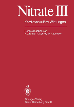 ISBN 9783540115090: Nitrate III. Kardiovaskuläre Wirkungen.