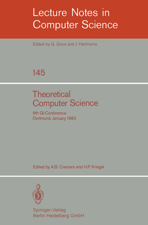 ISBN 9783540119739: Theoretical Computer Science - 6th GI-Conference Dortmund, January 5-7, 1983