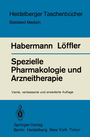 ISBN 9783540126249: Spezielle Pharmakologie und Arzneitherapie