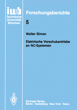 ISBN 9783540166931: Elektronische Vorschubantriebe an NC-Systemen