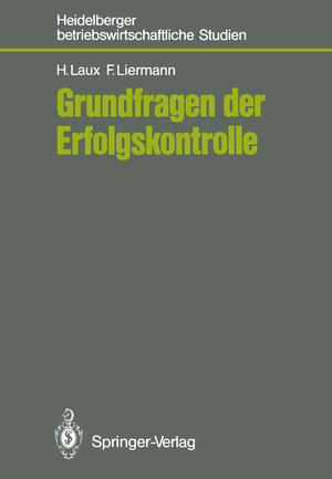 ISBN 9783540170372: Grundfragen der Erfolgskontrolle