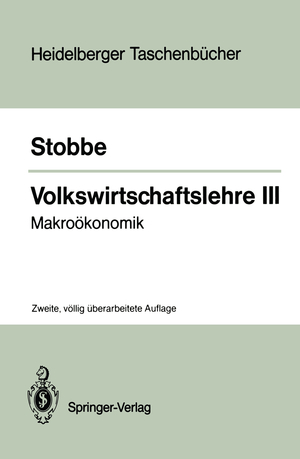 gebrauchtes Buch – Alfred Stobbe – Makroökonomik, Volkswirtschaftslehre III