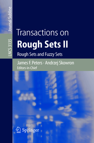 neues Buch – Peters, James F – Transactions on Rough Sets II - Rough Sets and Fuzzy Sets