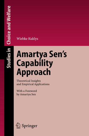 neues Buch – Wiebke Kuklys – Amartya Sen s Capability Approach