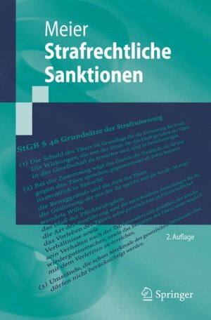 ISBN 9783540299820: Strafrechtliche Sanktionen