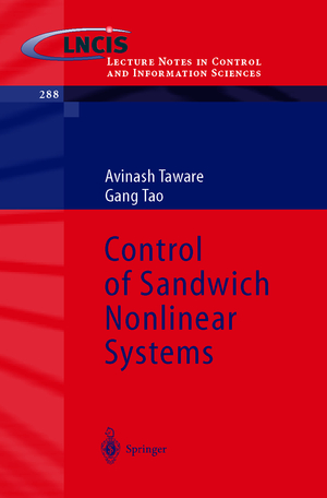 ISBN 9783540441151: Control of Sandwich Nonlinear Systems