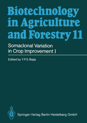 ISBN 9783540507857: Somaclonal Variation in Crop Improvement I