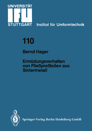 ISBN 9783540535850: Ermüdungsverhalten von Fließpreßteilen aus Sintermetall