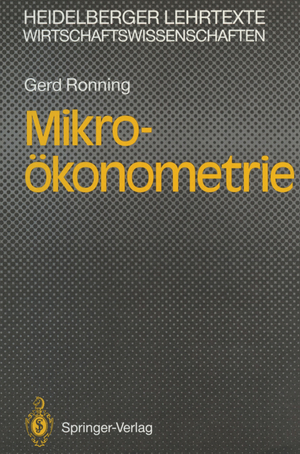 ISBN 9783540538042: Mikro-ökonometrie