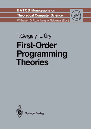 ISBN 9783540542773: First-Order Programming Theories